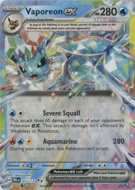 Vaporeon ex - 023/131 - SV: Prismatic Evolutions
