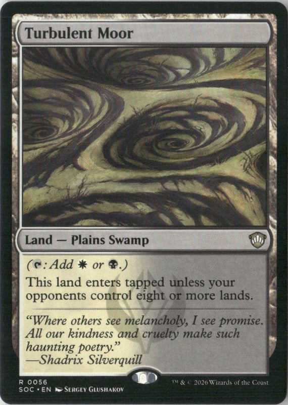 Scan Image | Turbulent Moor - Commander: Secrets of Strixhaven | [836550F0]