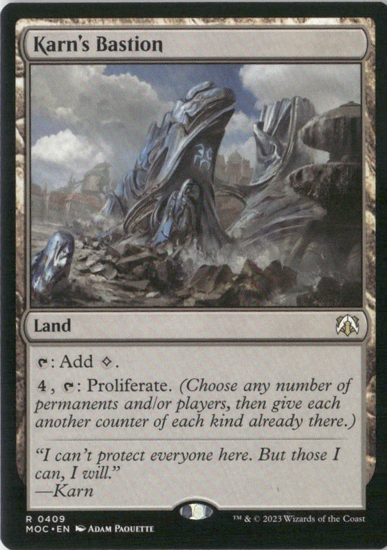 Scan Image | Karn's Bastion - Commander: March of the Machine | [D1D7B83E]