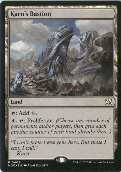 Scan Image | Karn's Bastion - Commander: March of the Machine | [D1D7B83E]
