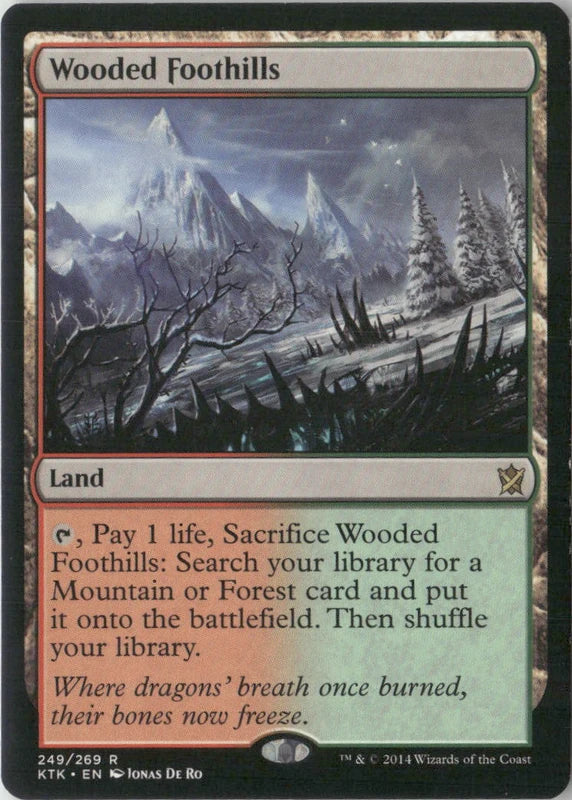 Scan Image | Wooded Foothills - Khans of Tarkir | [13E01281]