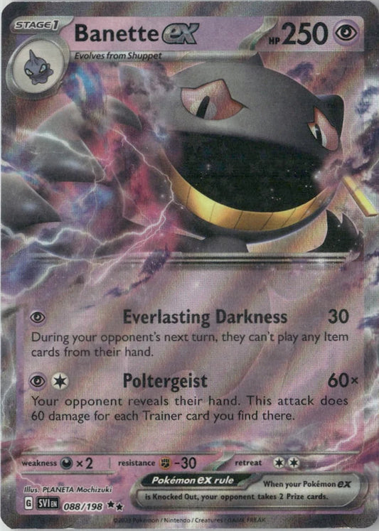 Banette ex - 088/198 - SV01: Scarlet & Violet Base Set