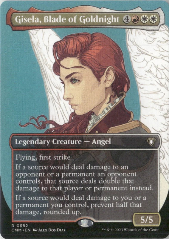 Scan Image | Gisela, Blade of Goldnight (Borderless) - Commander Masters | [1040B3DB]