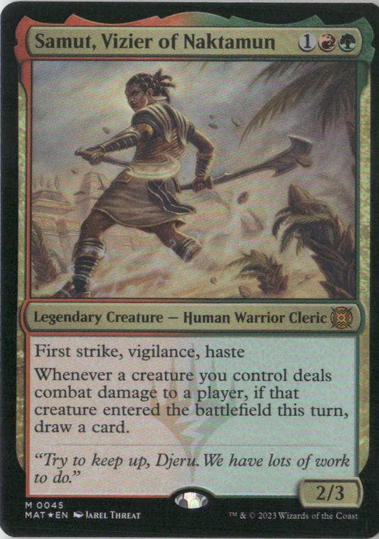 Scan Image | Samut, Vizier of Naktamun - March of the Machine: The Aftermath | [745FB5FF]