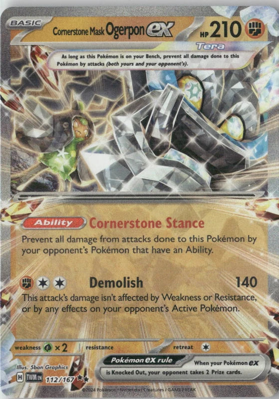 Cornerstone Mask Ogerpon ex - 112/167 - SV06: Twilight Masquerade