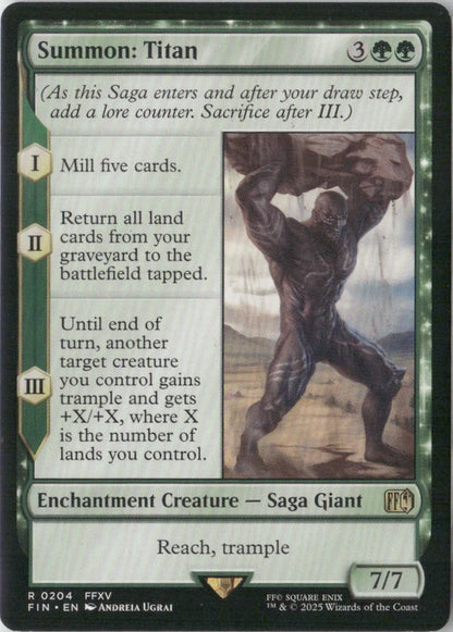 Scan Image | Summon: Titan - FINAL FANTASY | [7D085C13]