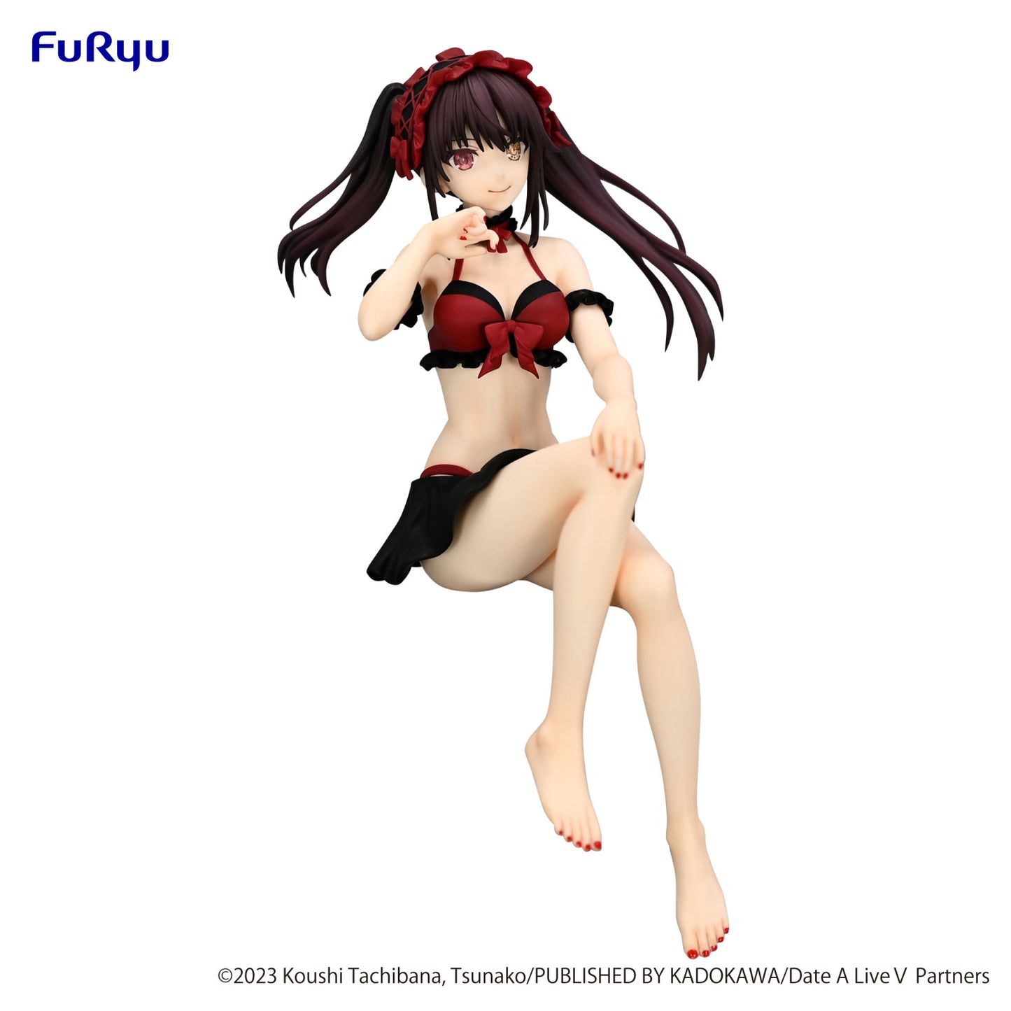 Date a Live V Noodle Stopper Figure Kurumi Tokisaki Swimsuit Version