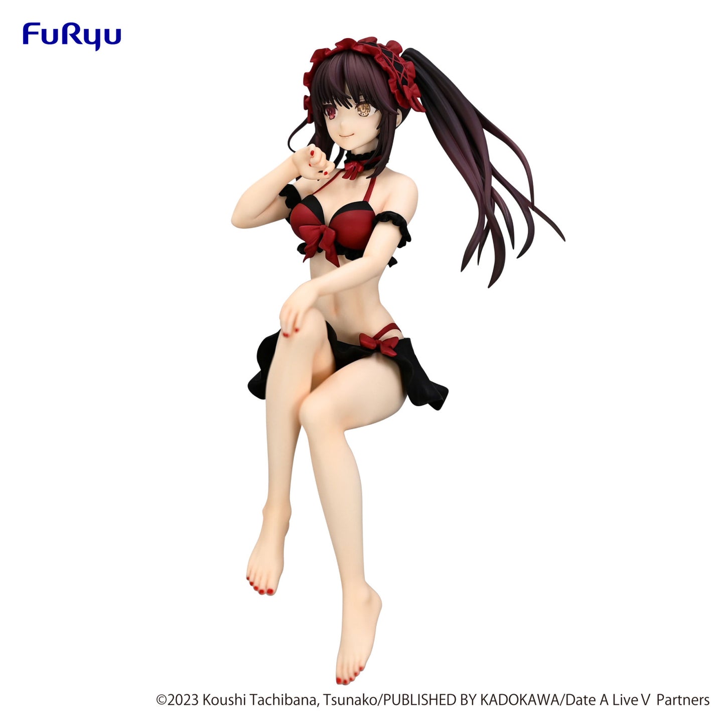 Date a Live V Noodle Stopper Figure Kurumi Tokisaki Swimsuit Version