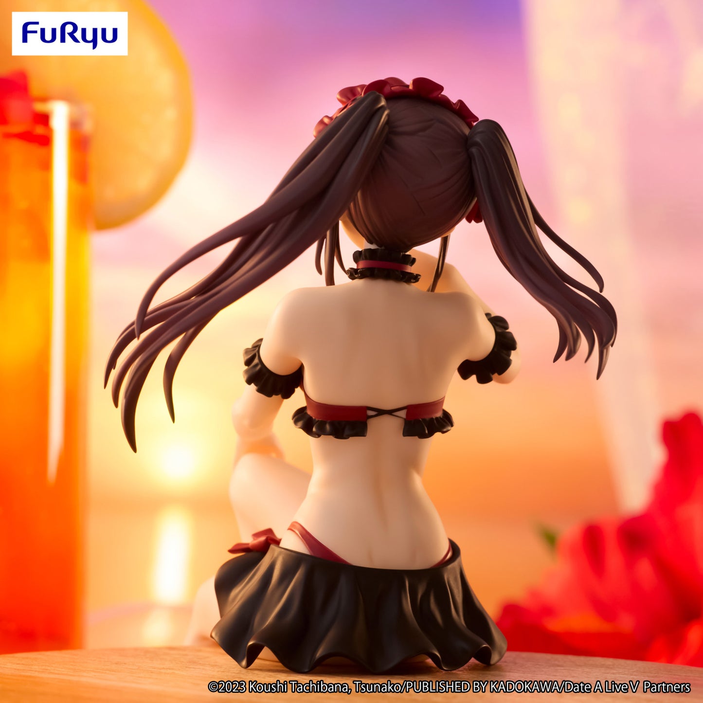 Date a Live V Noodle Stopper Figure Kurumi Tokisaki Swimsuit Version