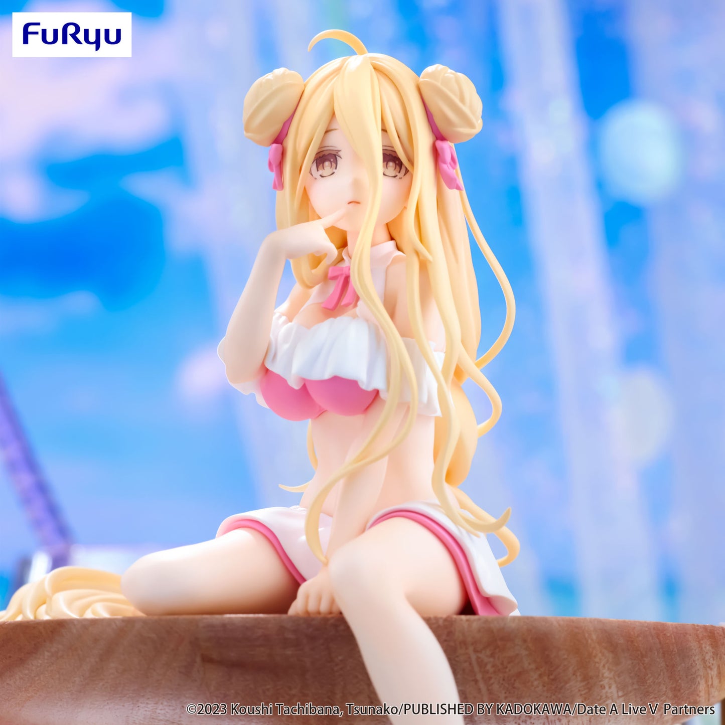 Date a Live V Noodle Stopper Figure Mukuro Hoshimiya Swimsuit Version