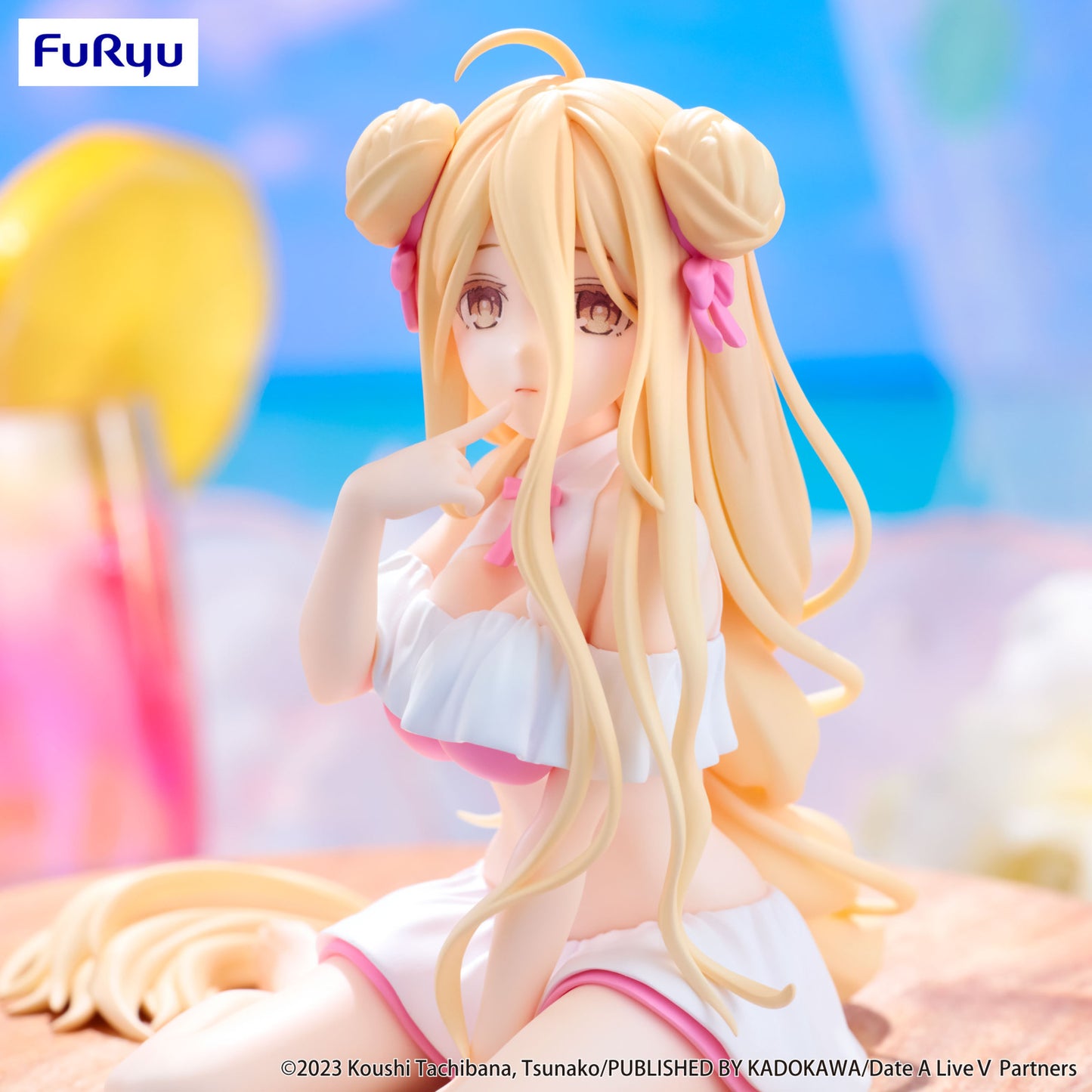 Date a Live V Noodle Stopper Figure Mukuro Hoshimiya Swimsuit Version