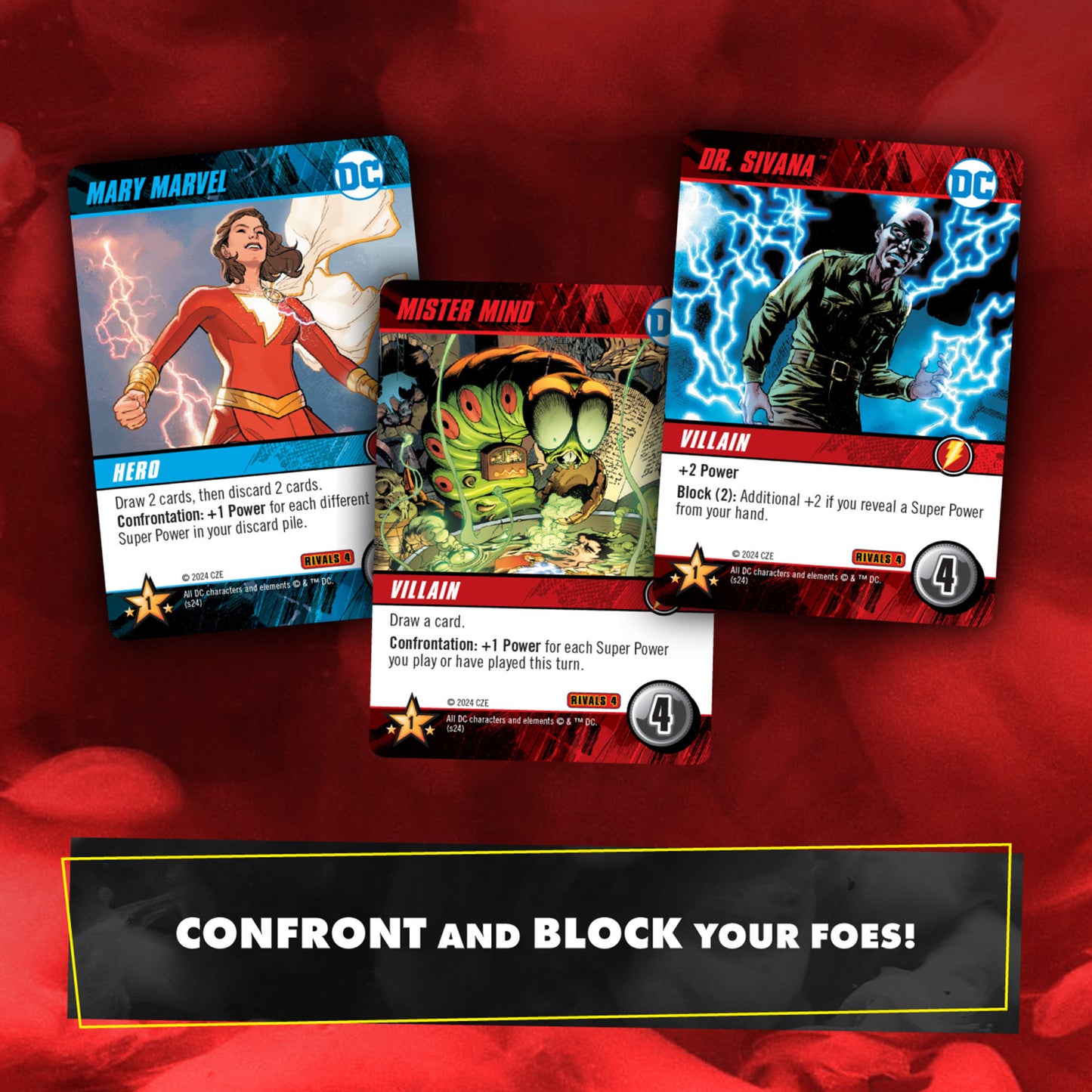 DC Deck Building Game Rivals Shazam! vs Black Adam