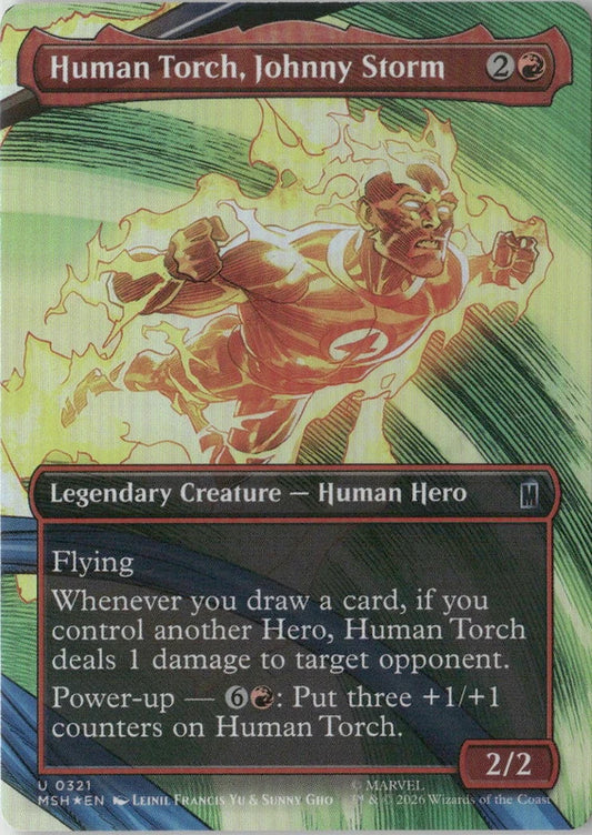 Scan Image | Human Torch, Johnny Storm (Borderless) - Marvel Super Heroes | [4029C471]