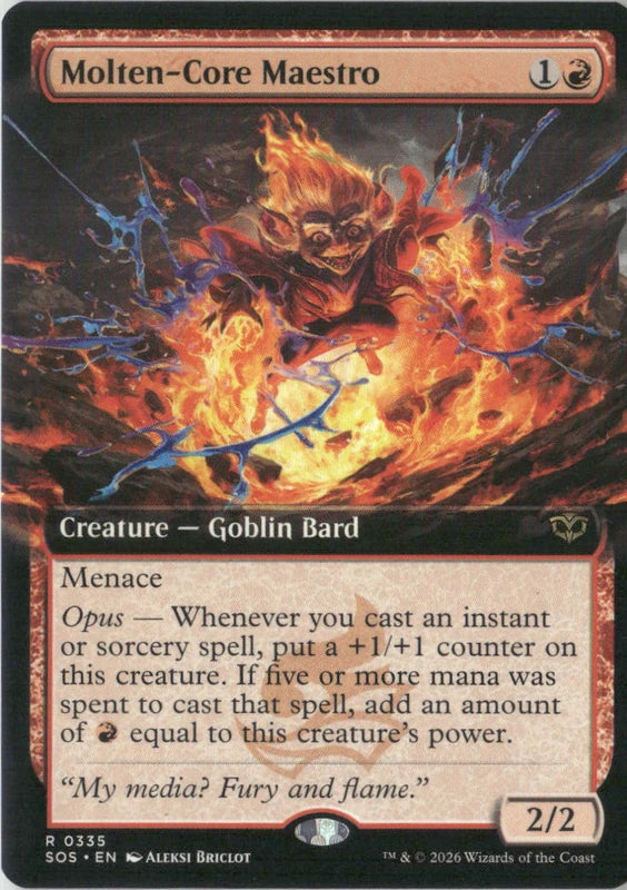 Scan Image | Molten-Core Maestro (Extended Art) - Secrets of Strixhaven | [4522BEF8]