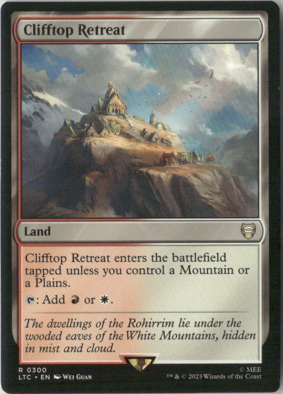Scan Image | Clifftop Retreat - Commander: The Lord of the Rings: Tales of Middle-earth | [6F78D6A4]