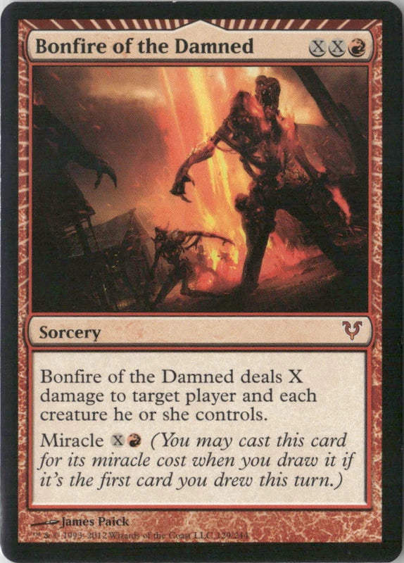 Scan Image | Bonfire of the Damned - Avacyn Restored | [F02D8010]