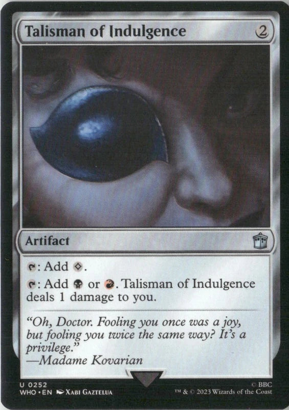 Scan Image | Talisman of Indulgence (Surge Foil) - Universes Beyond: Doctor Who | [6B8078B0]