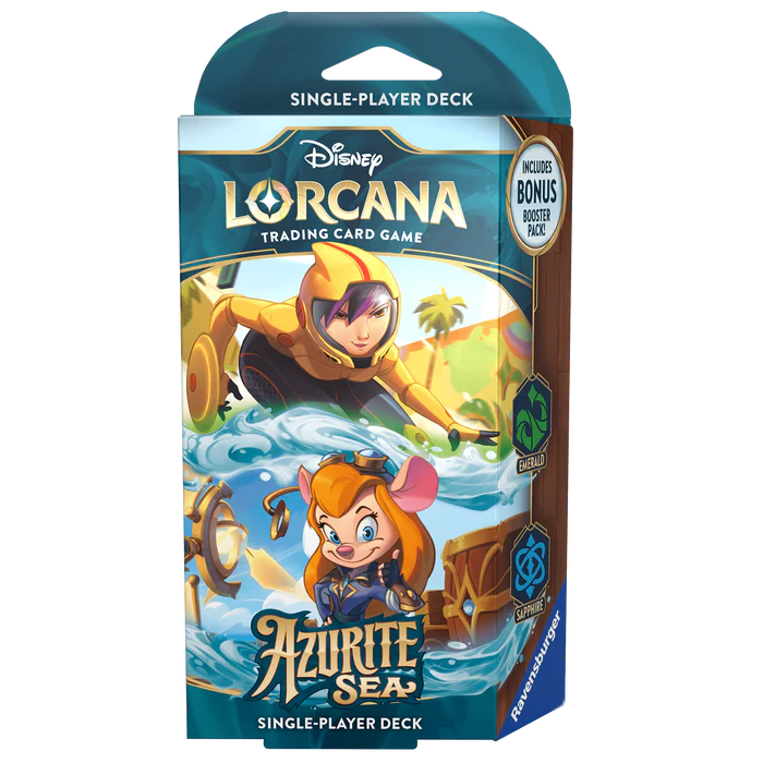 Disney Lorcana TCG : Azurite Sea Starter Deck (Emerald & Sapphire) Disney Lorcana TCG : Azurite Sea Starter Deck (Emerald & Sapphire)