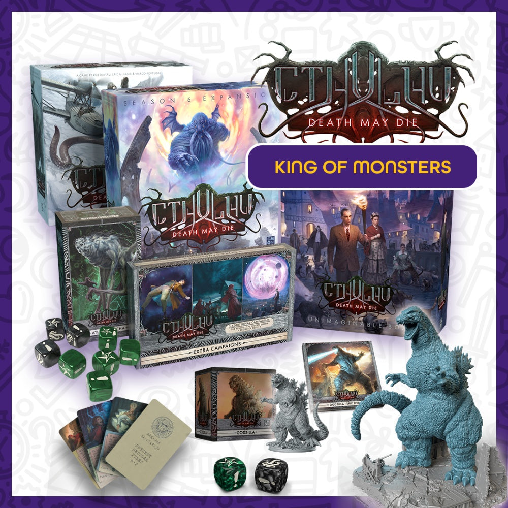 Cthulhu: Death May Die – Retail Pledge: Season 5/6 – King of Monsters