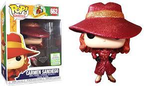 Where in the world is Carmen Sandiego? - Carmen Sandiego (Diamond Glitter) Pop Vinyl #662