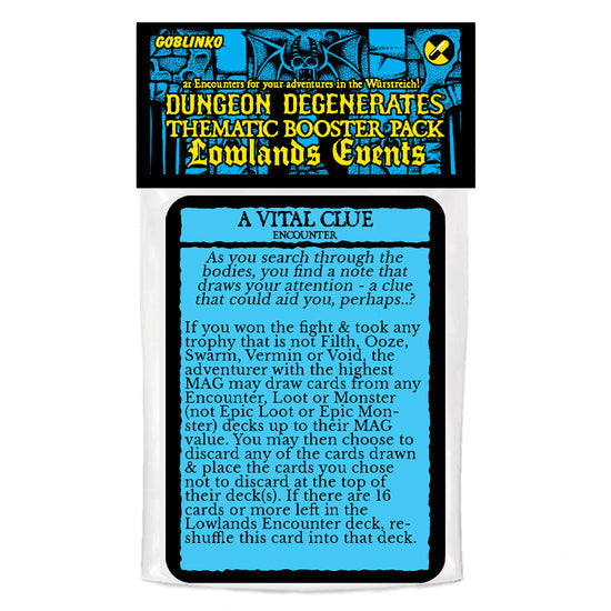 Dungeon Degenerates - Lowlands Encounters Booster