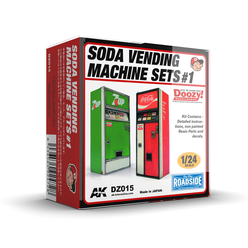 Ak Interactive - Resins - Doozy - Soda Vending Machine Set 1