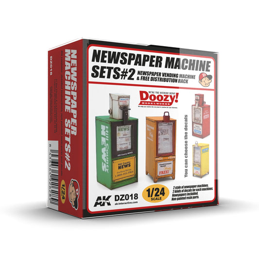 Ak Interactive - Resins - Doozy - Newspaper Machine Sets 2