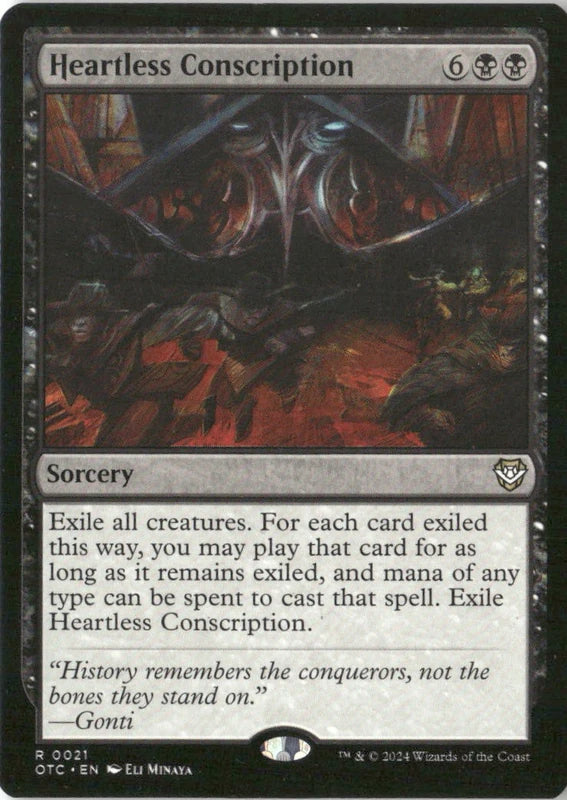 Heartless Conscription - Commander: Outlaws of Thunder Junction