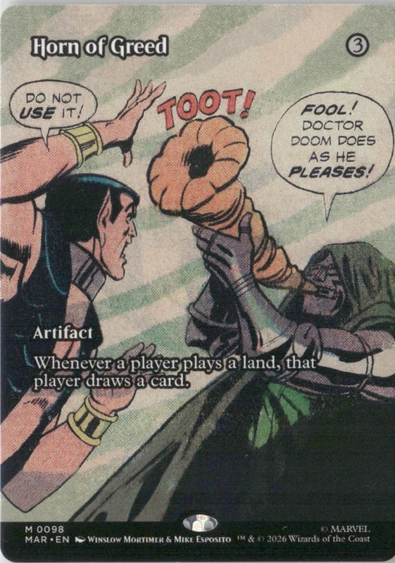 Scan Image | Horn of Greed (Borderless) - Marvel Universe Eternal-Legal | [8FABC2A4]
