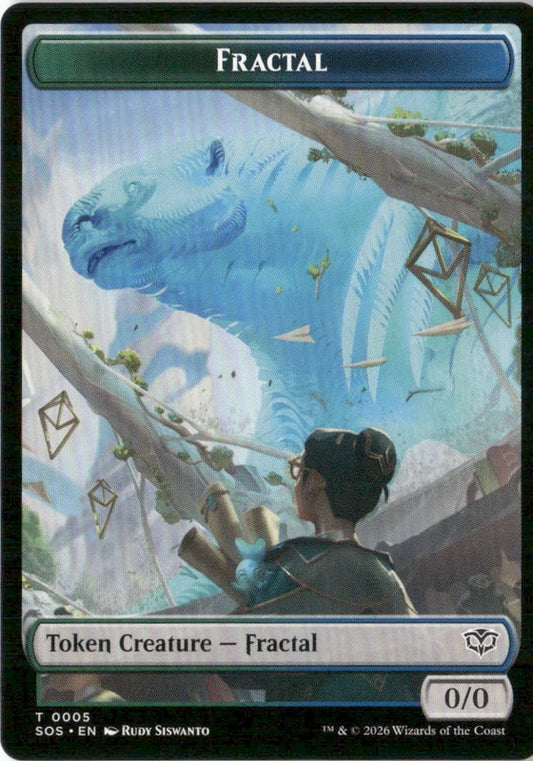 Fractal (0005) // Spirit (0011) Double-Sided Token - Secrets of Strixhaven