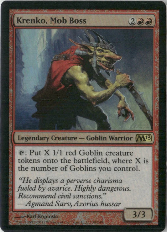 Scan Image | Krenko, Mob Boss - Magic 2013 (M13) | [84E8268A]