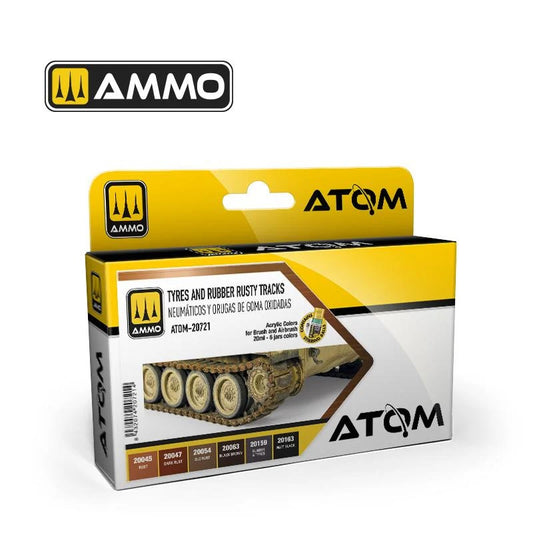 Ammo by MIG - Atom Color -  Rusty Tracks And Chains Set