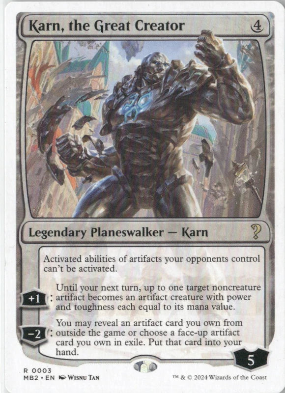 Scan Image | Karn, the Great Creator (White Border) - Mystery Booster 2 | [FA5396E3]