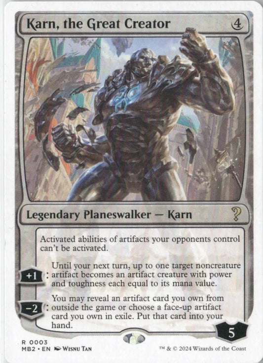 Scan Image | Karn, the Great Creator (White Border) - Mystery Booster 2 | [FA5396E3]