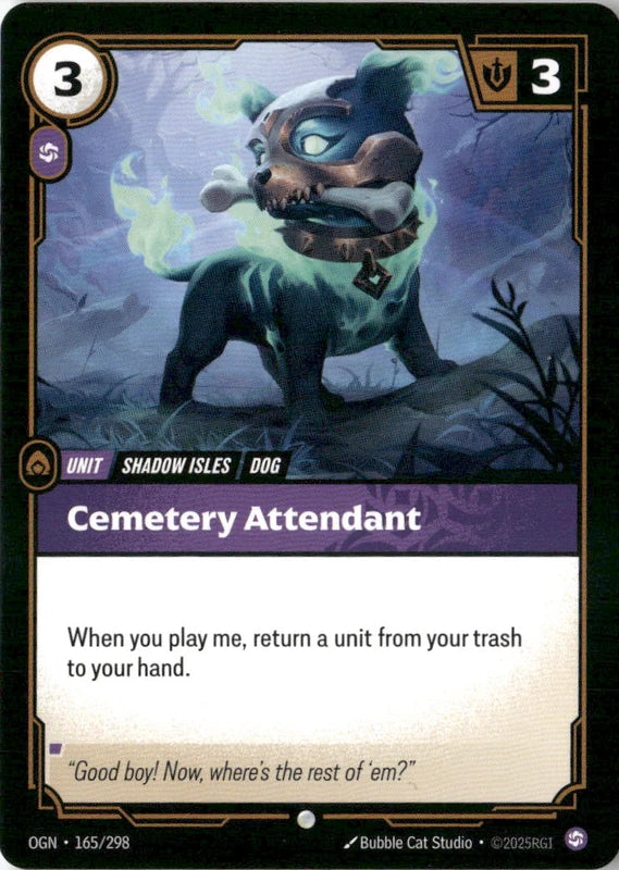 Cemetery Attendant - Origins