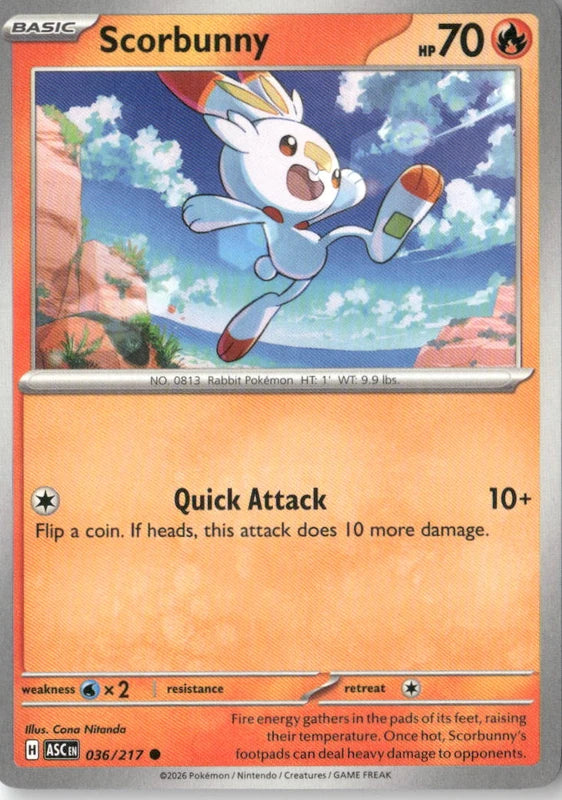 Scorbunny - 036/217 - ME: Ascended Heroes