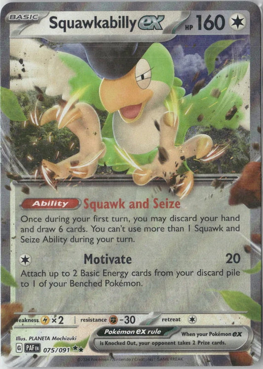 Squawkabilly ex - 075/091 - SV: Paldean Fates