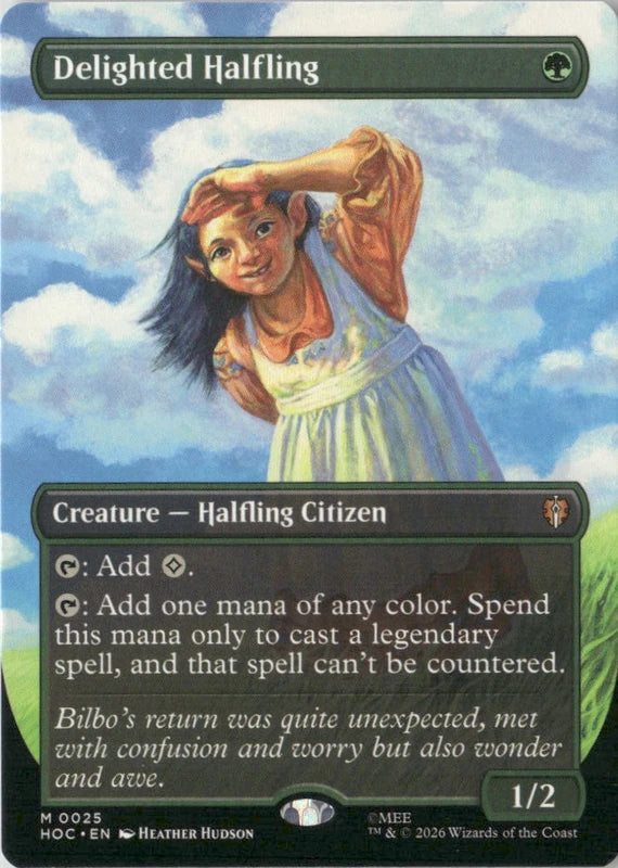 Scan Image | Delighted Halfling (Borderless) - The Hobbit: Eternal-Legal | [5B4829E9]
