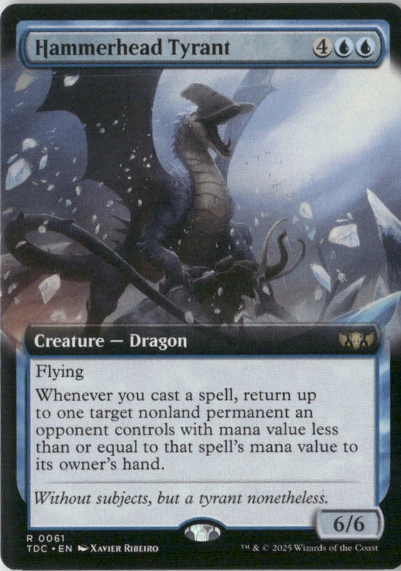 Scan Image | Hammerhead Tyrant (Extended Art) - Commander: Tarkir: Dragonstorm | [823266A9]