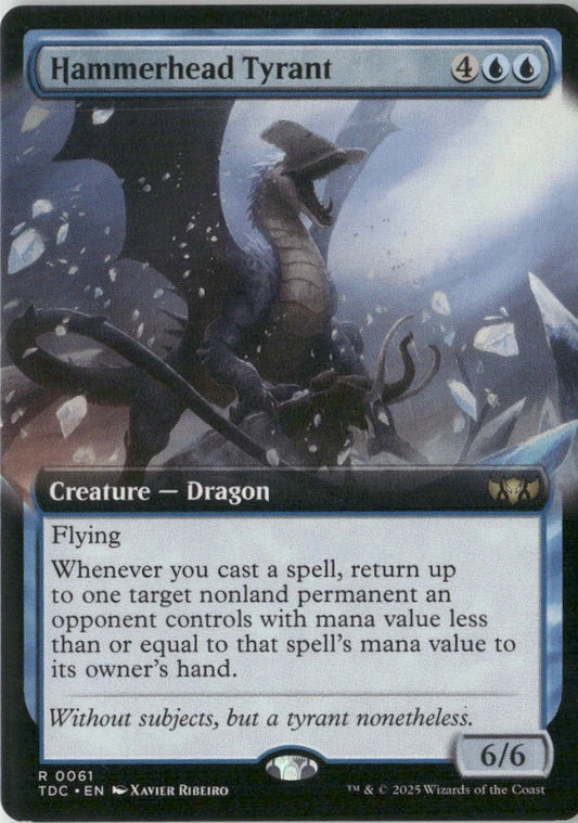 Scan Image | Hammerhead Tyrant (Extended Art) - Commander: Tarkir: Dragonstorm | [823266A9]