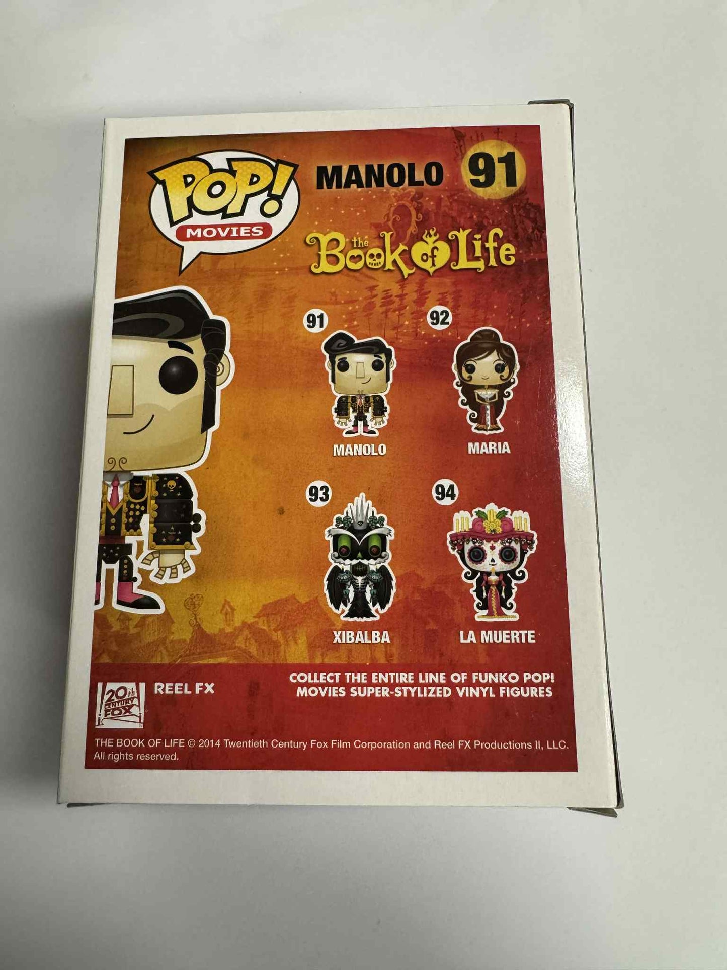 The Book Of Life - Manolo Pop! Vinyl #91