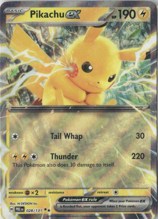 Pikachu ex - 028/131 - SV: Prismatic Evolutions