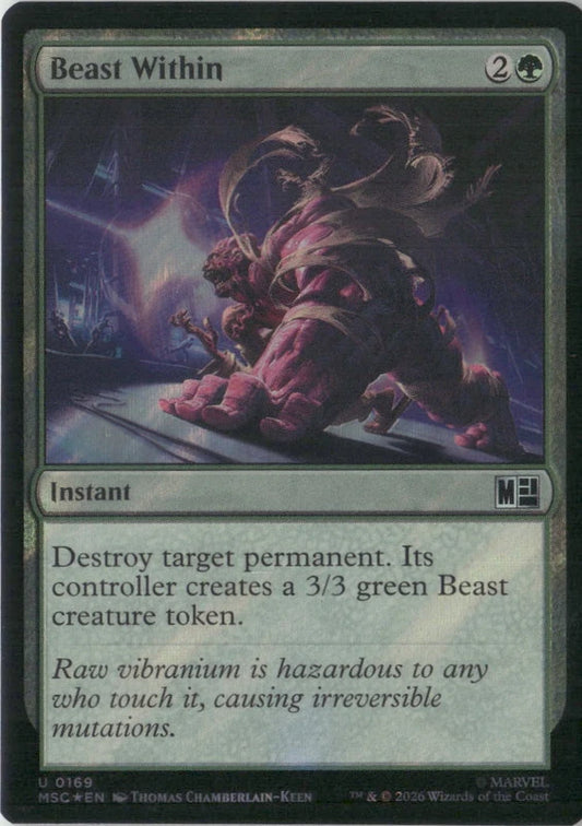 Scan Image | Beast Within (Surge Foil) - Commander: Marvel Super Heroes | [5F8B0A4F]
