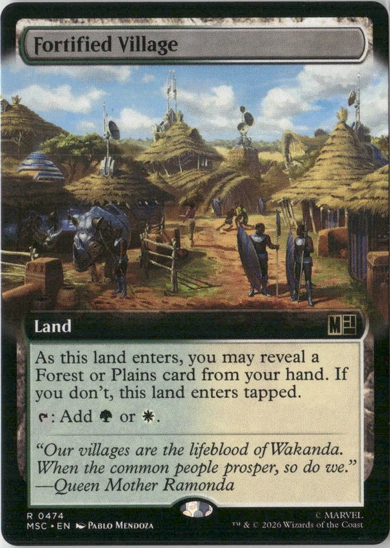 Scan Image | Fortified Village (Extended Art) - Commander: Marvel Super Heroes | [B4063493]