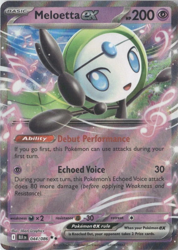 Meloetta ex - SV: Black Bolt