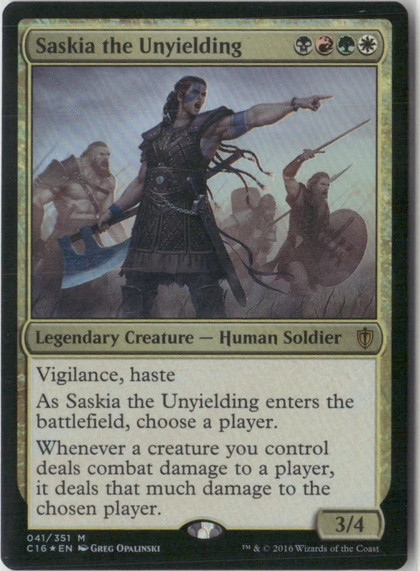 Scan Image | Saskia the Unyielding - Commander 2016 | [4D6531DB]