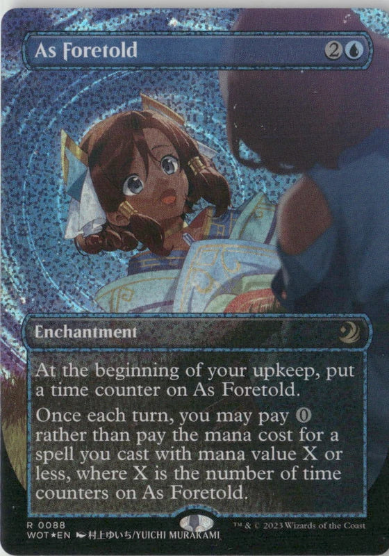 Scan Image | As Foretold (Anime Borderless) - Wilds of Eldraine: Enchanting Tales | [F1B2A58B]