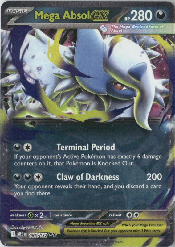 Mega Absol ex - 086/132 - ME01: Mega Evolution