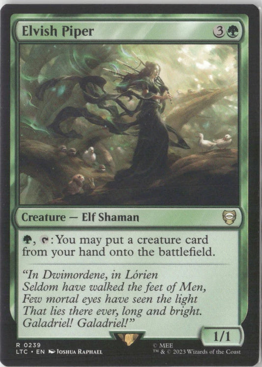 Scan Image | Elvish Piper - Commander: The Lord of the Rings: Tales of Middle-earth | [55FA7205]
