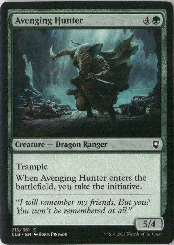 Scan Image | Avenging Hunter - Commander Legends: Battle for Baldur's Gate | [EEC8DE59]